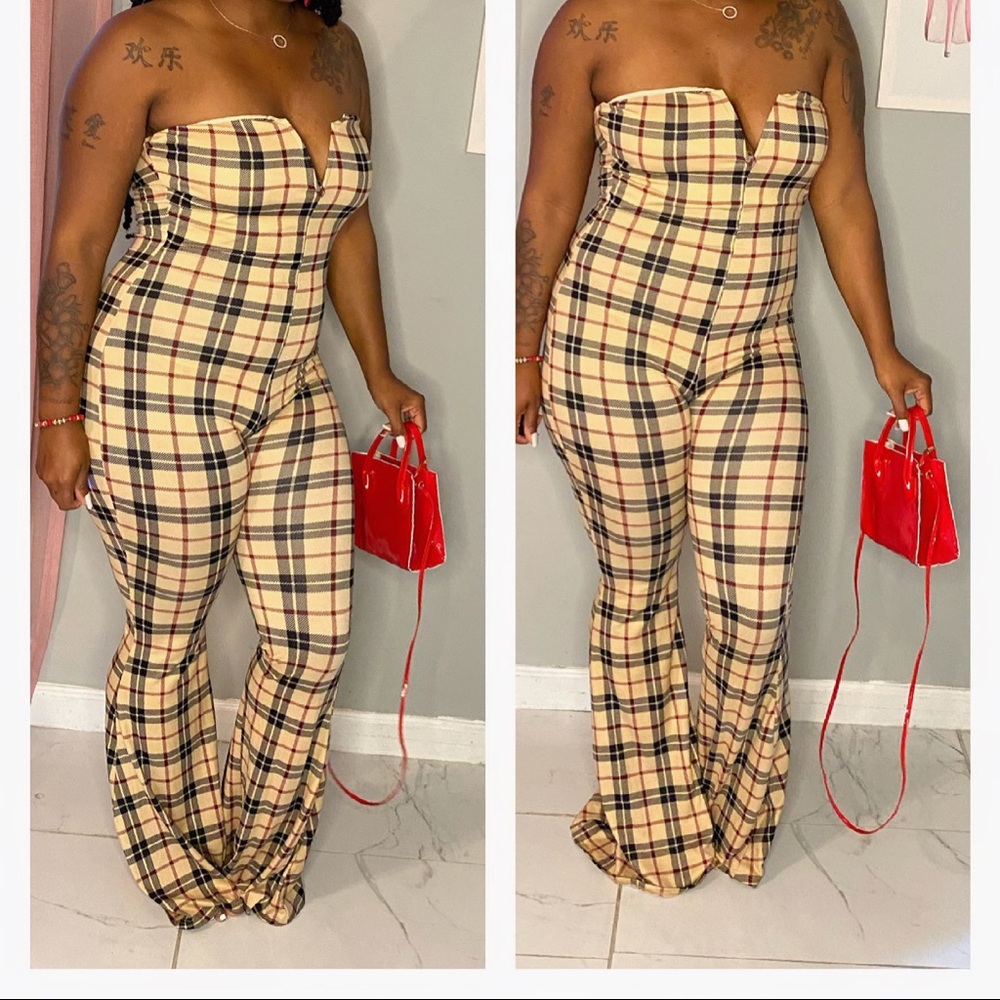 Don’t Plaid With me Jumpsuit